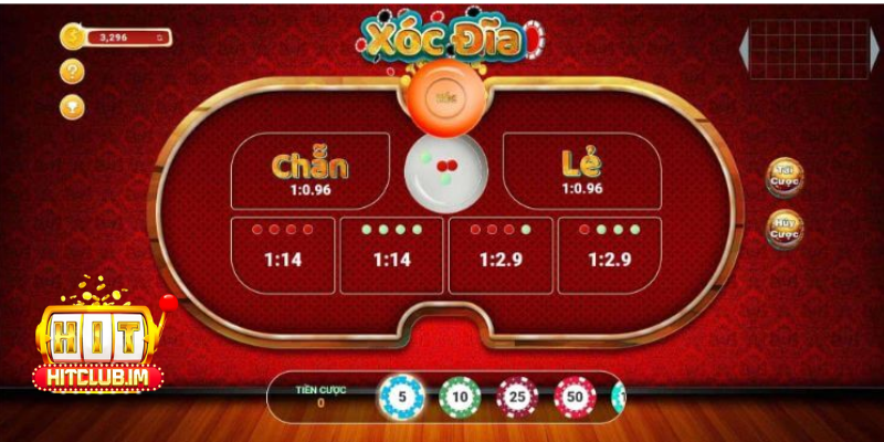 Hitclub mô phỏng chân thật trò xóc đĩa online 