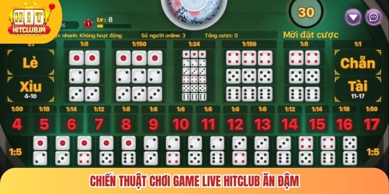 Chiến thuật chơi Game Live Hitclub ăn đậm