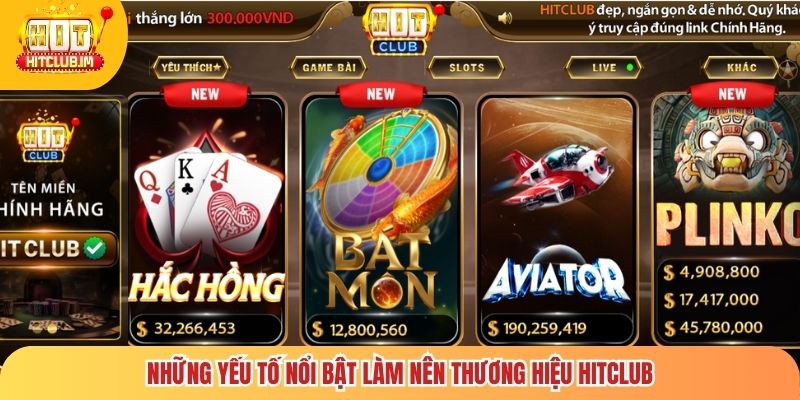 Những yếu tố nổi bật làm nên thương hiệu Hitclub